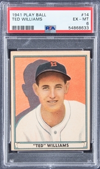 1941 Play Ball #14 Ted Williams – PSA EX-MT 6